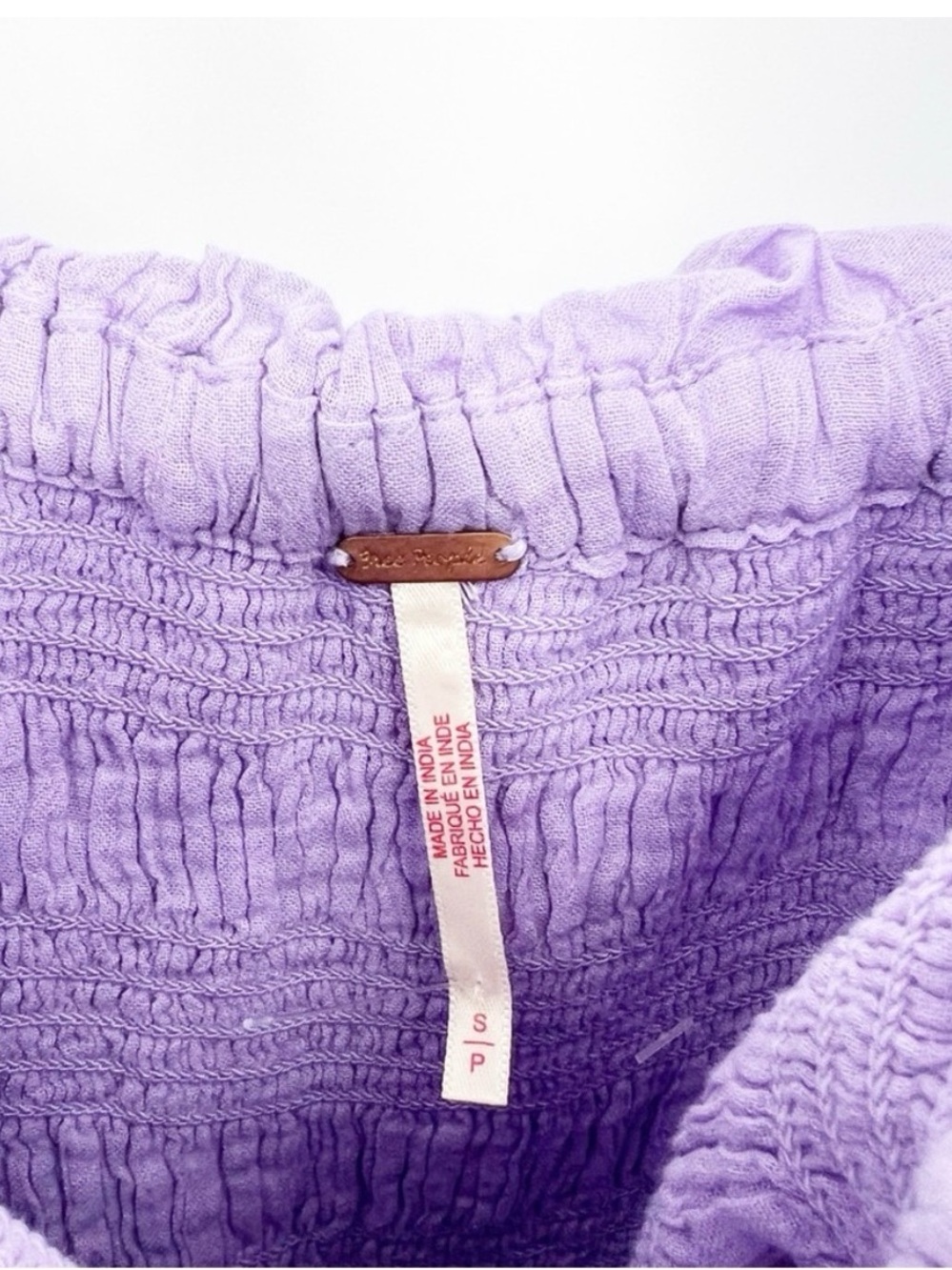 Free People Oasis Puff Sleeve Midi Dress S Purple - Picture 6 of 7